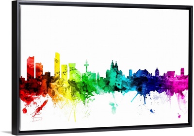 Liverpool England Skyline, Rainbow