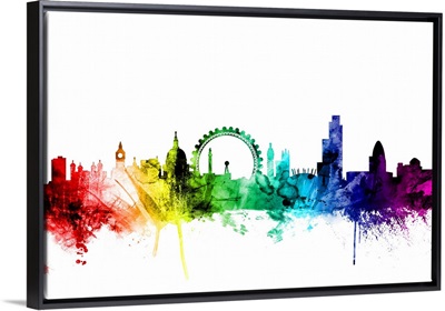 London England Skyline, Rainbow