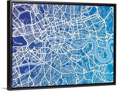 London map blue