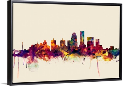 Louisville Kentucky City Skyline