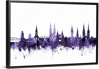 Lubeck Germany Skyline