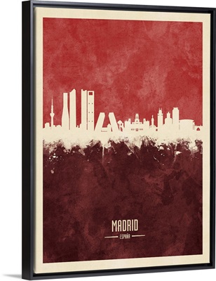 Madrid Spain Skyline