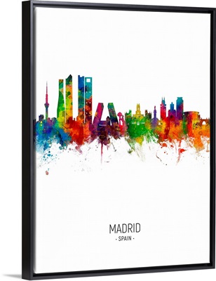 Madrid Spain Skyline