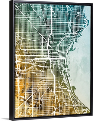 Milwaukee Wisconsin City Map