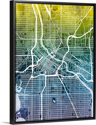 Minneapolis Minnesota City Map