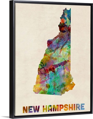 New Hampshire Watercolor Map