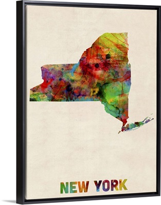 New York Watercolor Map
