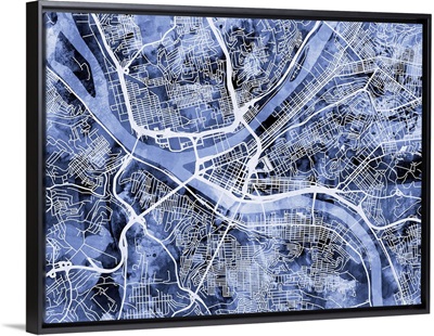 Pittsburgh Pennsylvania Street Map