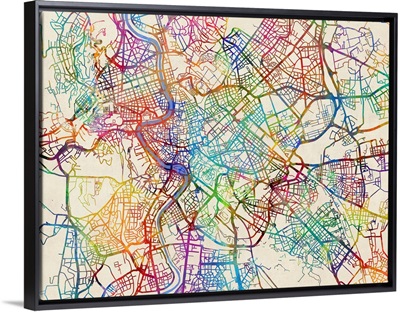 Rome Italy Street Map