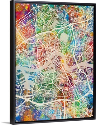 Rotterdam Netherlands City Map