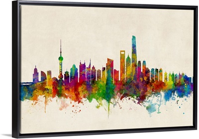 Shanghai China Skyline