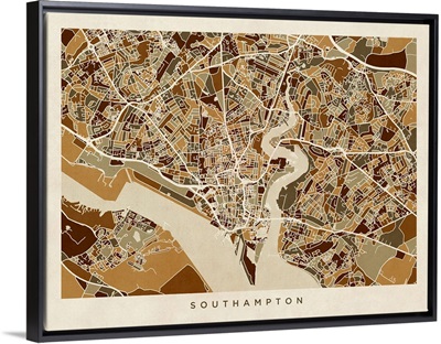 Southampton England City Map