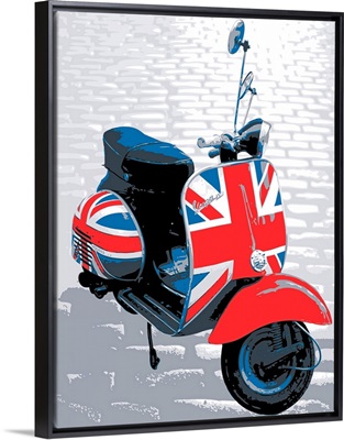 Vespa Scooter - Mod Style, Pop Art Print