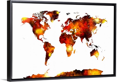 World Map Watercolor