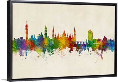 Zaragoza Spain Skyline