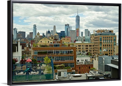 Usa, NY, New York City: South Manhattan and Liberty Tower seen from new Whitney Museum