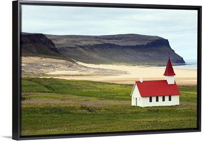 Church of Breidavik, Westfjord, Iceland