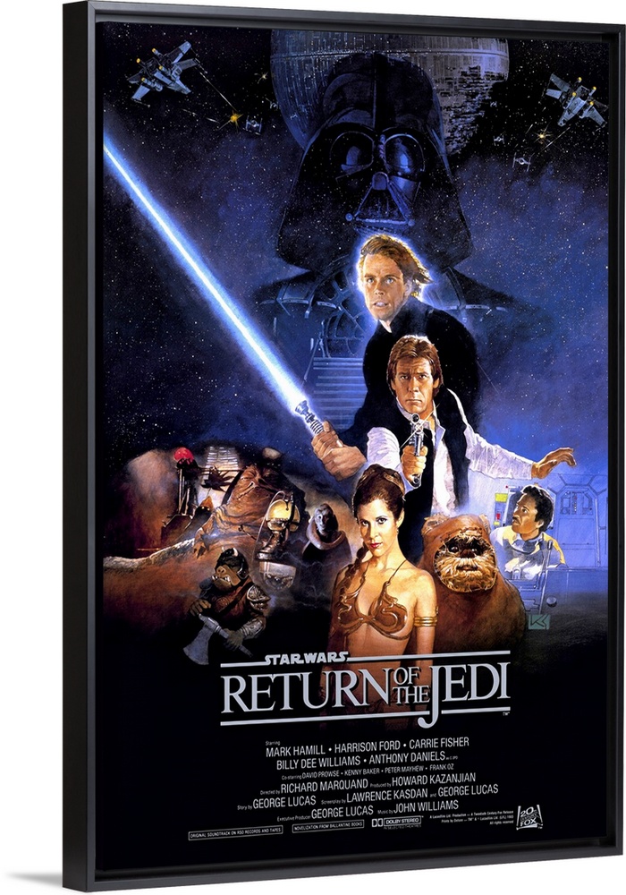 Third film in George Lucas' popular space saga. Against seemingly fearsome odds, Luke Skywalker battles such worthies as J...