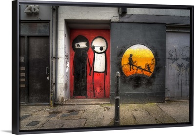 Stick Couple in a Doorway