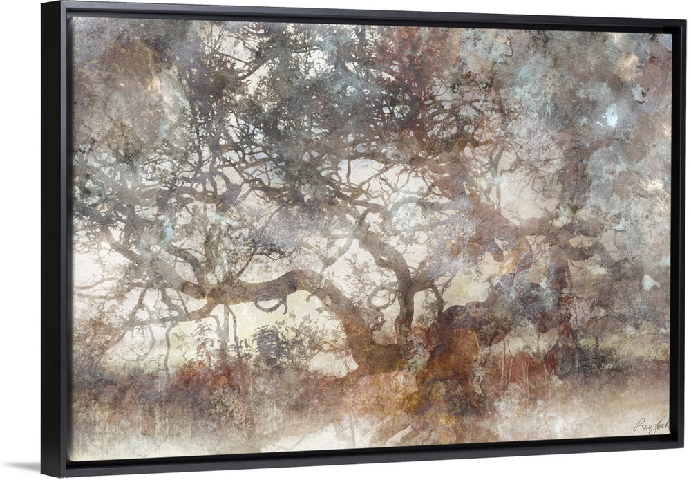 A graphic interpretation of an old, twisted tree in a misty, ethereal style. The neutral tones make it a perfect match for...