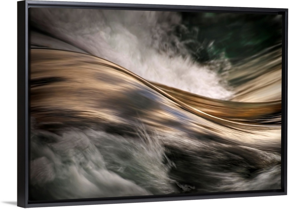 An abstract photograph of a detail from water rapids.