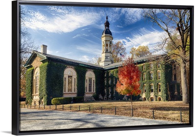 Nassau Hall Of Princeton University During A Sunny Fall Day, New Jersey