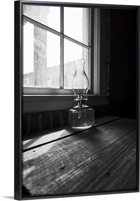 Old Oil Lamp At Window