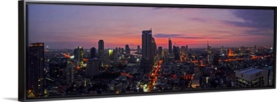 Aerial view of a city, Bangkok, Thailand