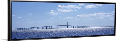 Bridge across a bay, Sunshine Skyway Bridge, Tampa Bay, Florida