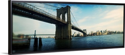 Bridge across a river Brooklyn Bridge East River Brooklyn New York City New York State