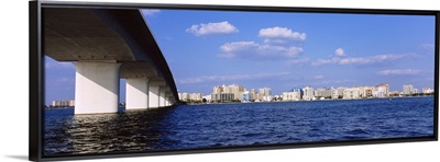 Bridge across the sea, Ringling Causeway Bridge, Sarasota Bay, Sarasota, Florida