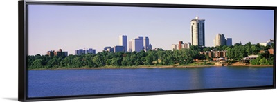 Buildings at the waterfront, Arkansas River, Tulsa, Oklahoma, USA 2012