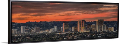 Buildings in a city, Century City, Hollywood Hills, Los Angeles, California