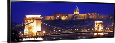 Chain Bridge Royal Palace Budapest Hungary