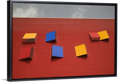 Close-up of roof of Children's City, Creekside Park, Dubai, United Arab Emirates