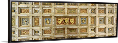 Details of the ceiling of a basilica, Basilica Of St Paul Outside The Walls, Rome, Italy