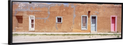Facade of Adobe Houses, Tularosa, New Mexico