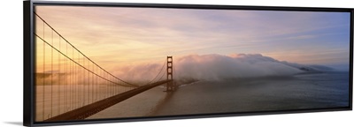 Golden Gate Bridge and Fog San Francisco CA