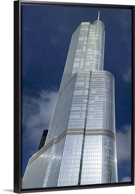 Low angle view of a skyscraper, Trump Tower, Chicago, Cook County, Illinois