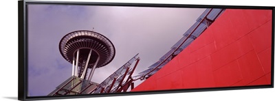 Low angle view of a tower Space Needle Seattle King County Washington State