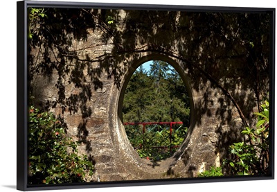 Moon Window in a Stone Wall Near Kilmeaden, County Waterford, Ireland
