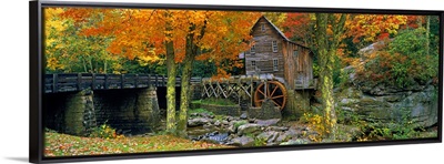 Power station in a forest, Glade Creek Grist Mill, Babcock State Park, West Virginia