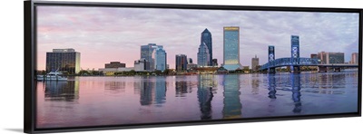 Skyscrapers at the waterfront, Main Street Bridge, Jacksonville, Florida