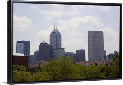 Skyscrapers in a city, Chase Tower, Indianapolis, Marion County, Indiana