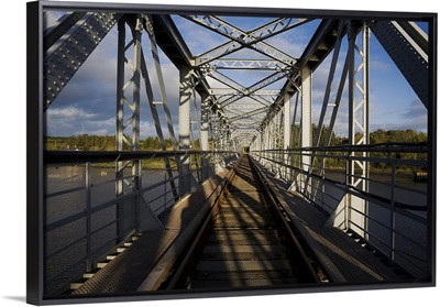 Steel Railway Bridge over the River barrow to Great Island Power Station