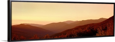 Sunset over a landscape, Kancamagus Highway, New Hampshire