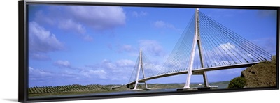 Suspension Bridge over Guadiana River connecting Portugal and Spain