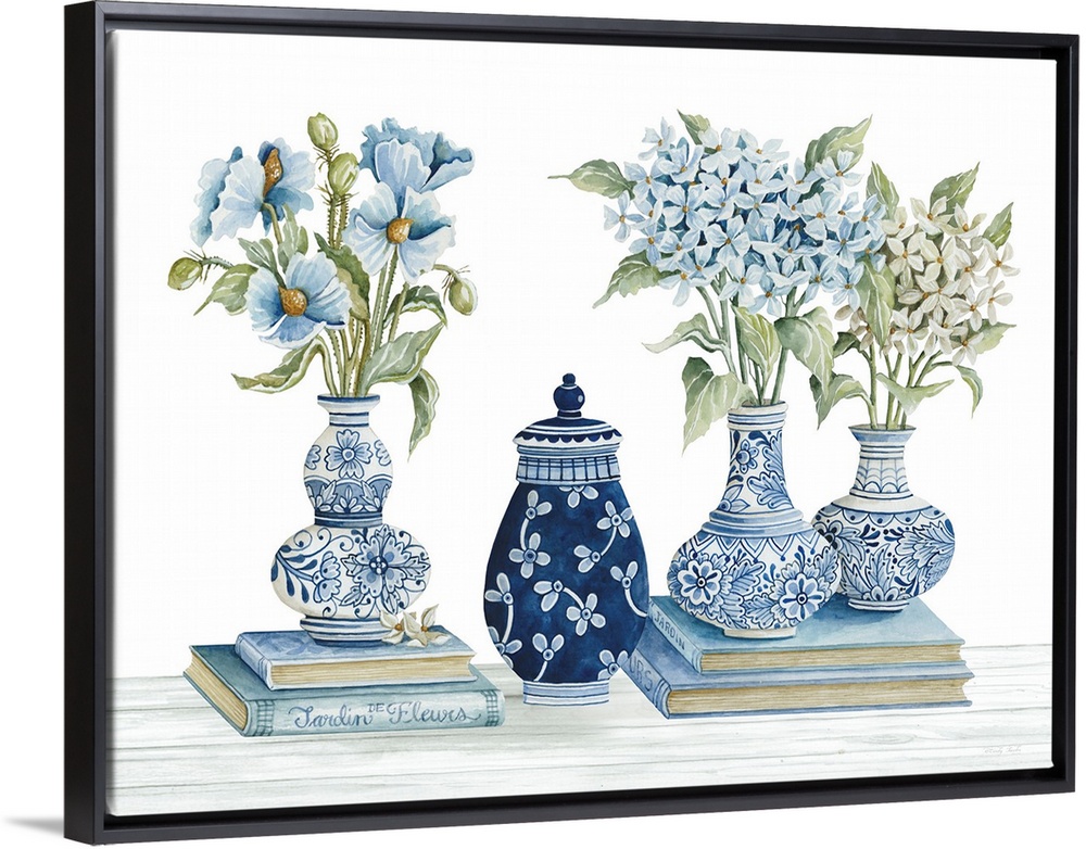 Delft Blue Floral I