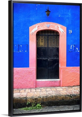 19e Door and Blue Wall