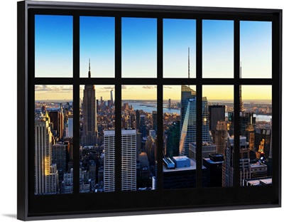 Beautiful View from a Window in Manhattan